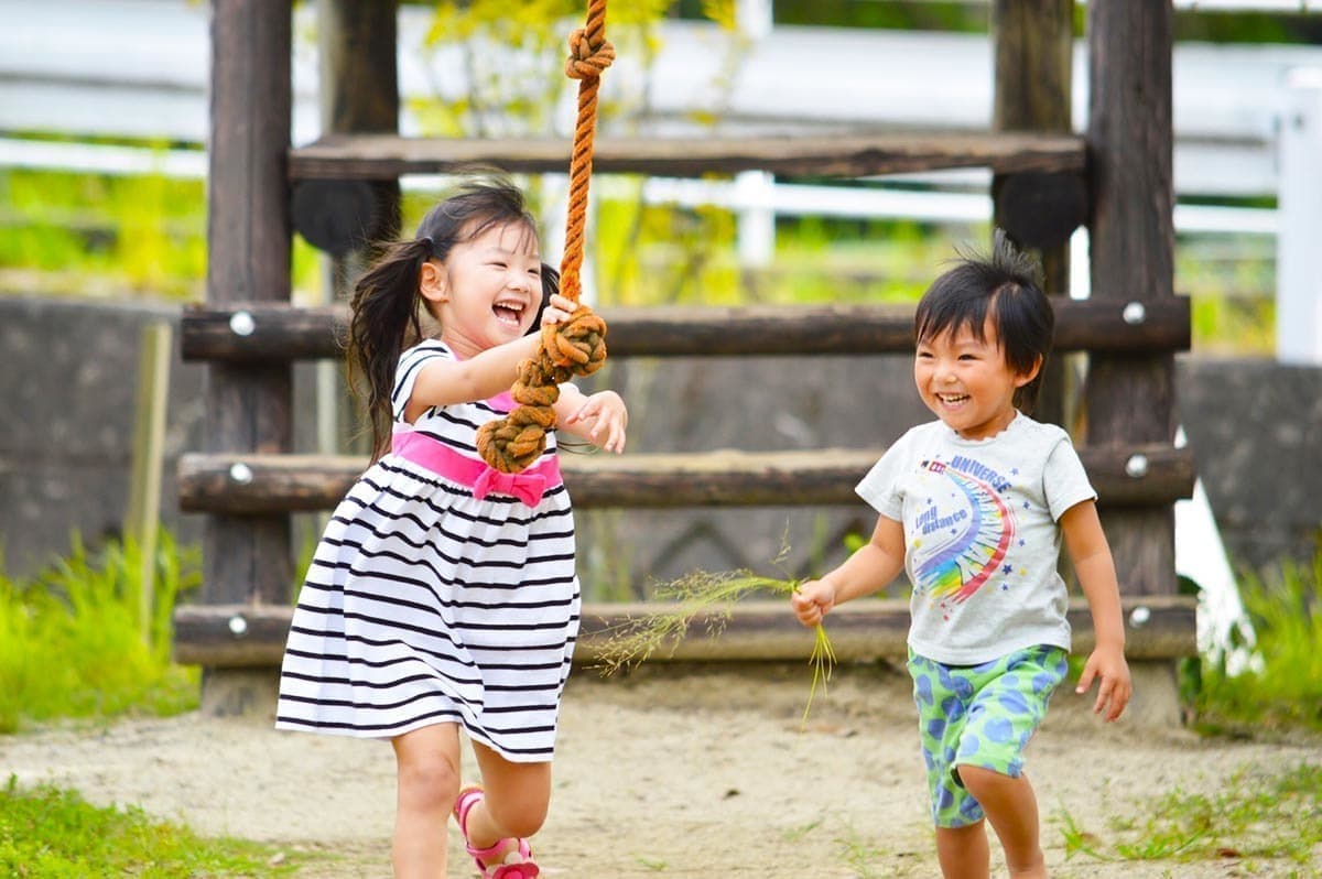 Children playing outside